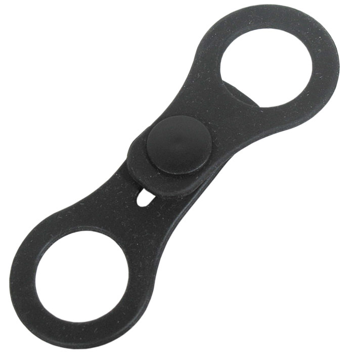 Silicone snorkel keeper with detachable loops