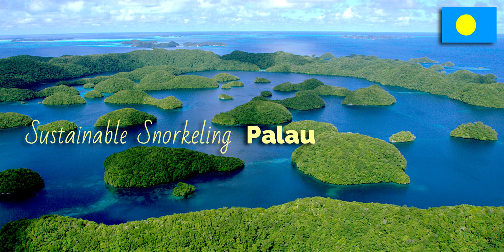 Aerial shot of the Palau Archipelago